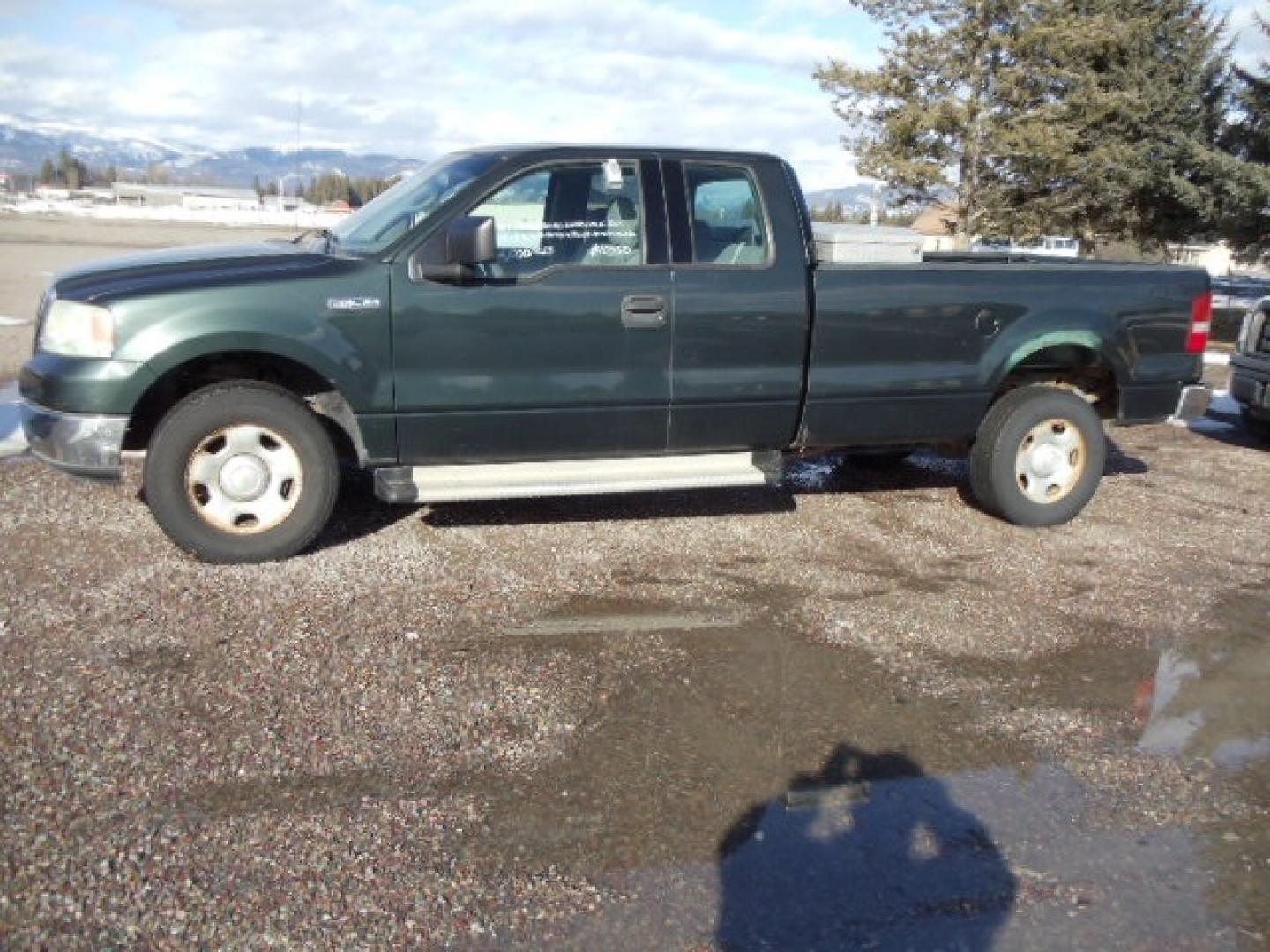 2004 Green /Gray Ford F-150 XL (1FTVX14504N) with an V8, 5.4L; SOHC engine, Automatic transmission, located at 5465 Highway 2 W., Columbia Falls, MT, 59912, (406) 892-4407, 48.352188, -114.240929 - Cruise control AC Tilt Wheel Towing - Photo#3